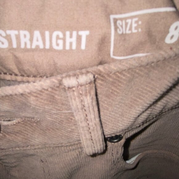Sonoma Corduroy Jeans Pants Dark Beige Tan Size 8 NWOT - Picture 5 of 7